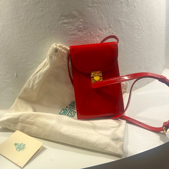 Mark Cross - Lipstick Red - Crossbody Purse - NWT - Picture 4 of 6